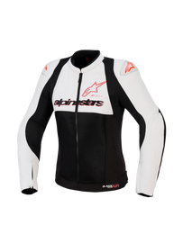 Alpinestars Women's SMX Air Riding Jacket - Ice Gray / Black / Fluo Coral