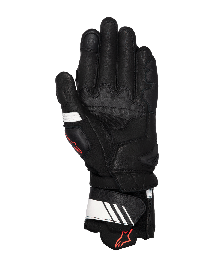 Alpinestars Gp Plus R V3 Leather Gloves - Black/White/Fluro-Red