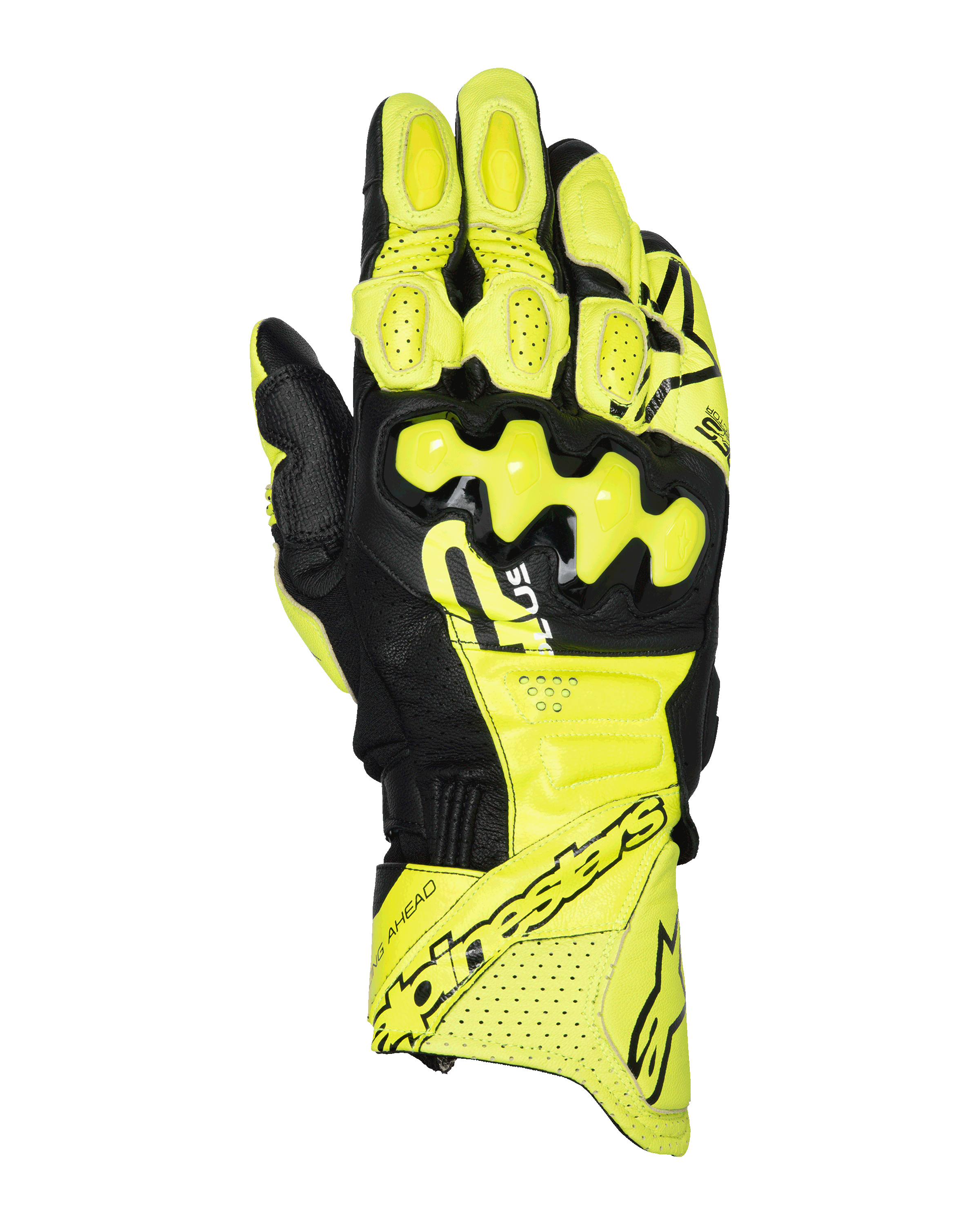 Alpinestars Gp Plus R V3 Leather Gloves - Fluro-Yellow/Black