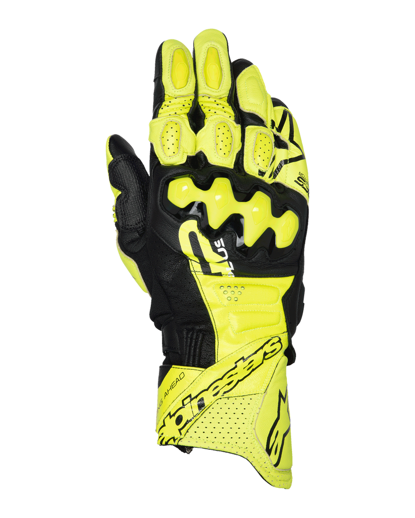 Alpinestars Gp Plus R V3 Leather Gloves - Fluro-Yellow/Black
