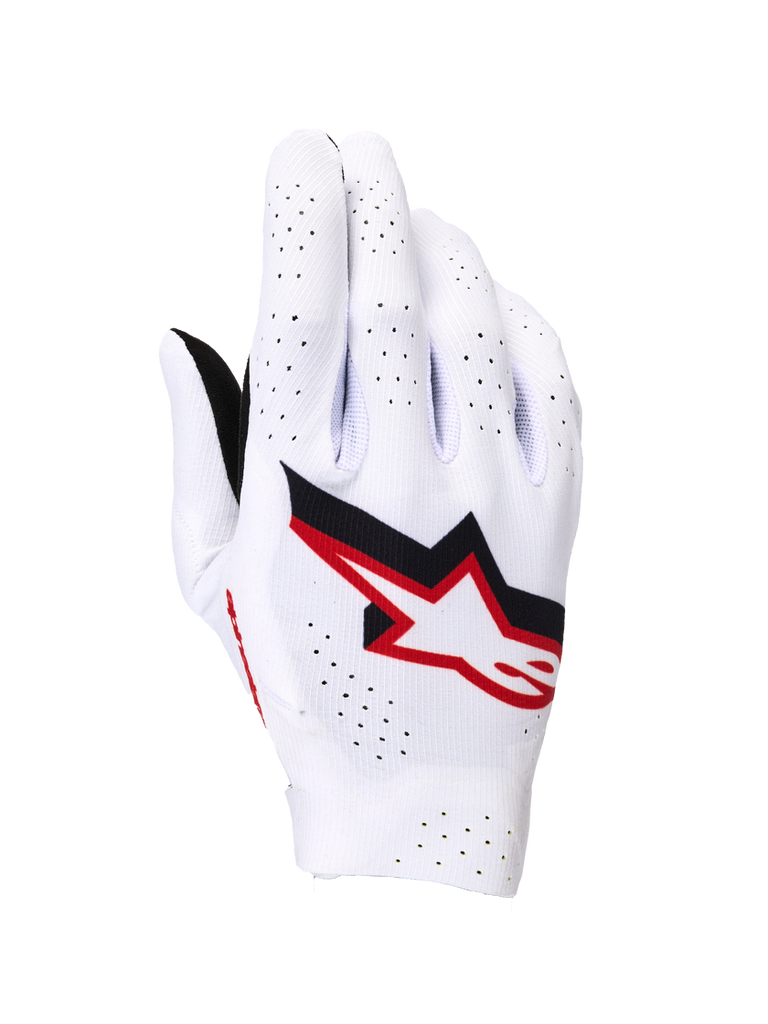 Alpinestars 2026 Supertech MX Gloves - White/ Black/ Fire-Red | Everest Motorcycles