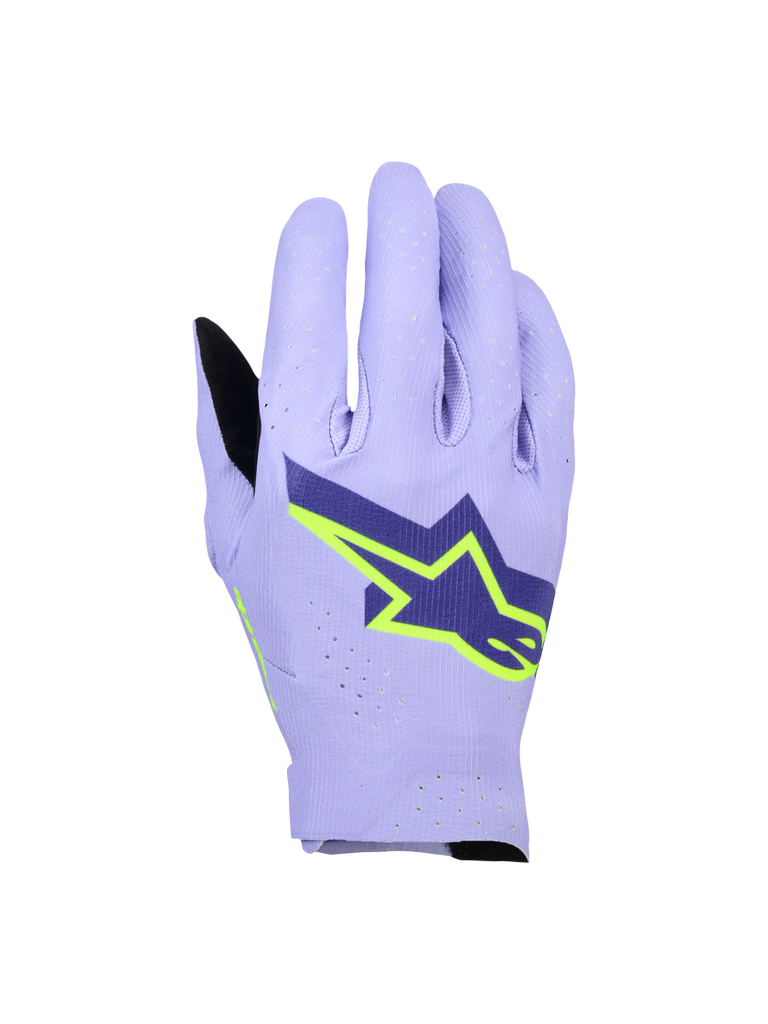 Alpinestars 2026 Supertech MX Gloves - Lavender/Violet Fluo/Yellow - View 1 | Everest Motorcycles