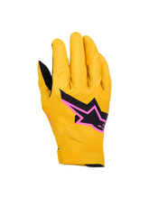 Load image into Gallery viewer, Alpinestars 2026 Supertech MX Gloves - Gold/Black/Pink Fluo - View 1 | Everest Motorcycles