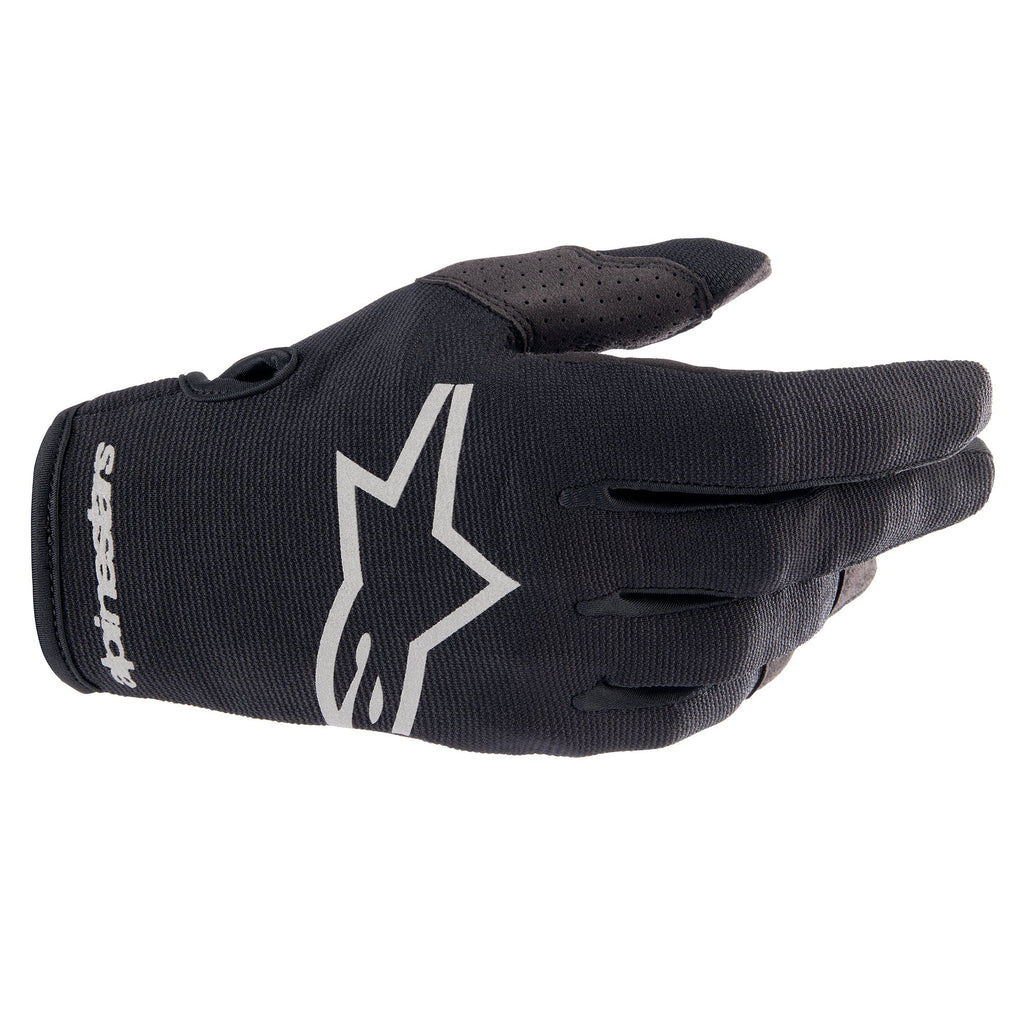 Alpinestars 2023 Radar Gloves - Black/Brushed Silver - View 1 | Everest Motorcycles