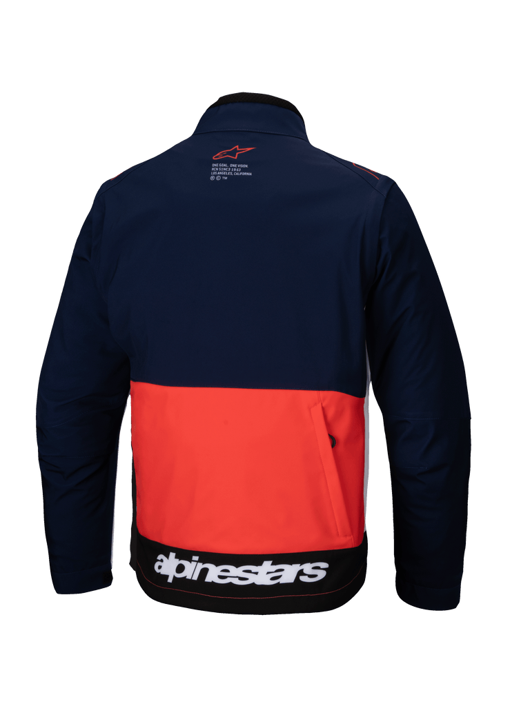 Alpinestars Lite-Dura Softshell Jacket - Navy/Hot Orange/White