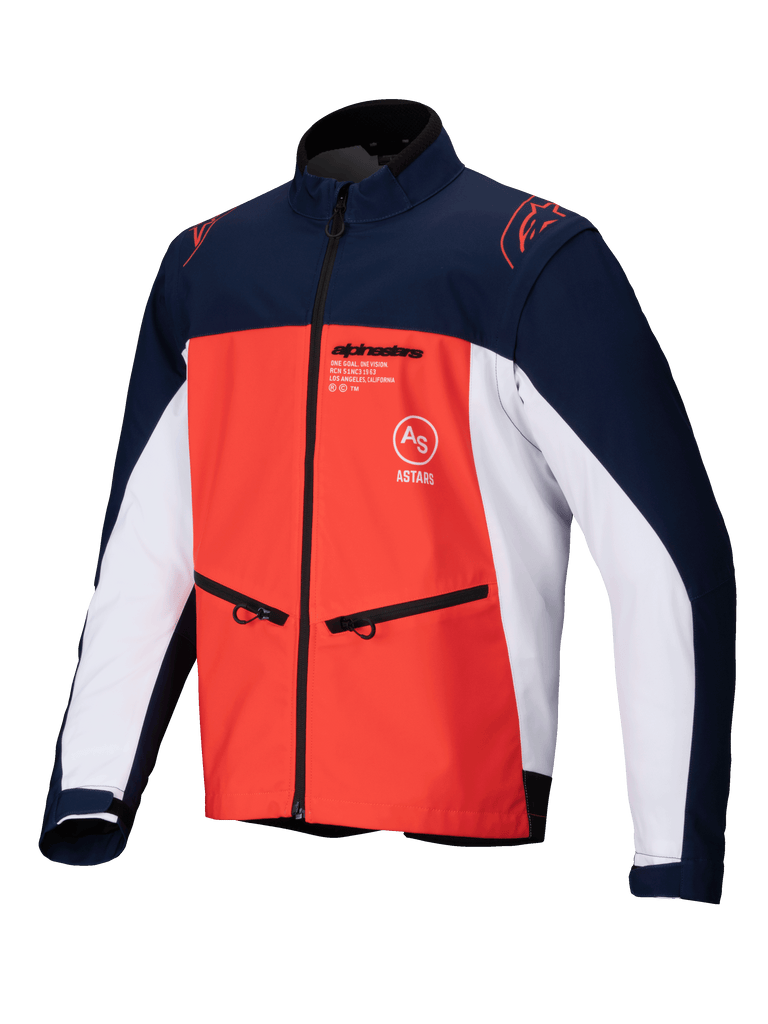 Alpinestars Lite-Dura Softshell Jacket - Navy/Hot Orange/White