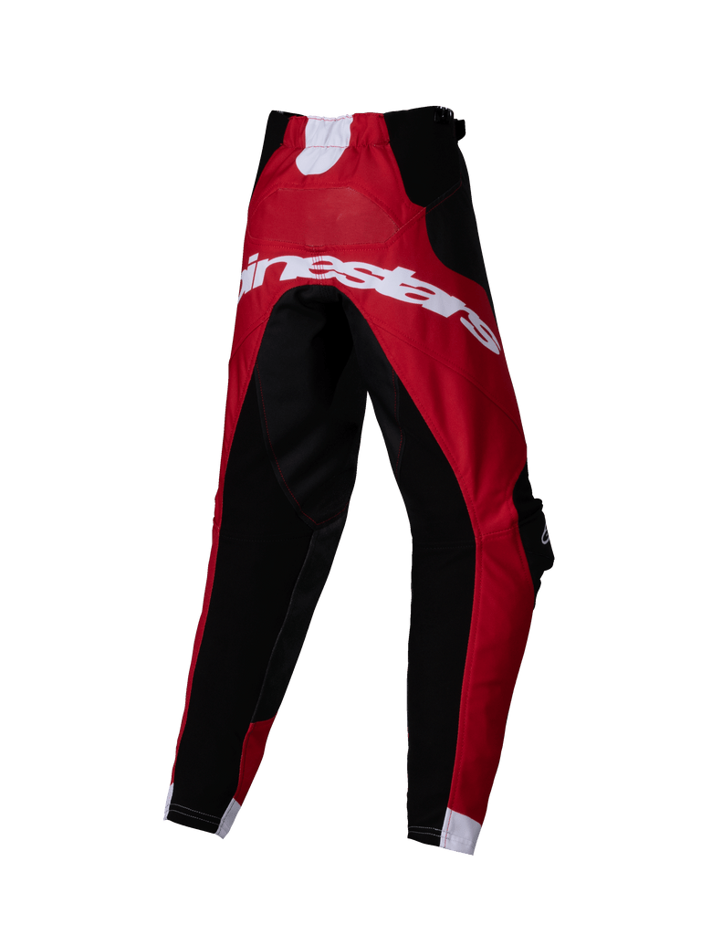 Alpineatsrs 2025 Kids Racer Veil Pants - Black Bright Red
