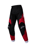 Alpineatsrs 2025 Kids Racer Veil Pants - Black Bright Red