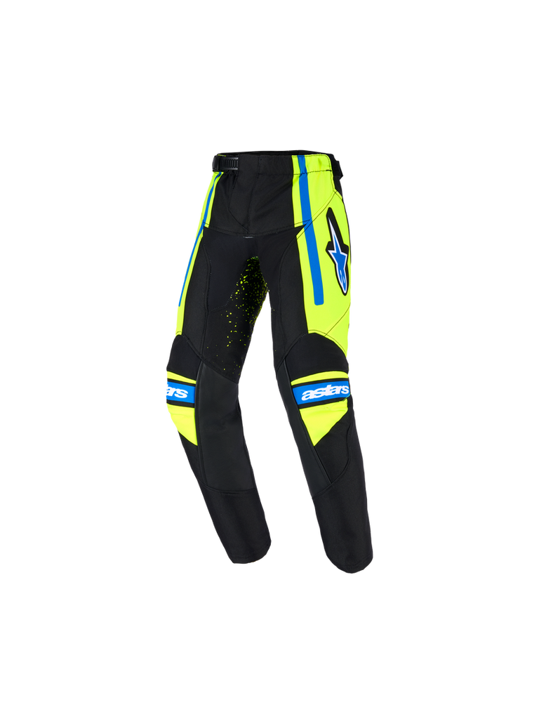 Alpinestars 2026 Racer Nomur Kids Pants - Dark-Navy Fluro-Yellow Ucla-Blue - View 1 | Everest Motorcycles