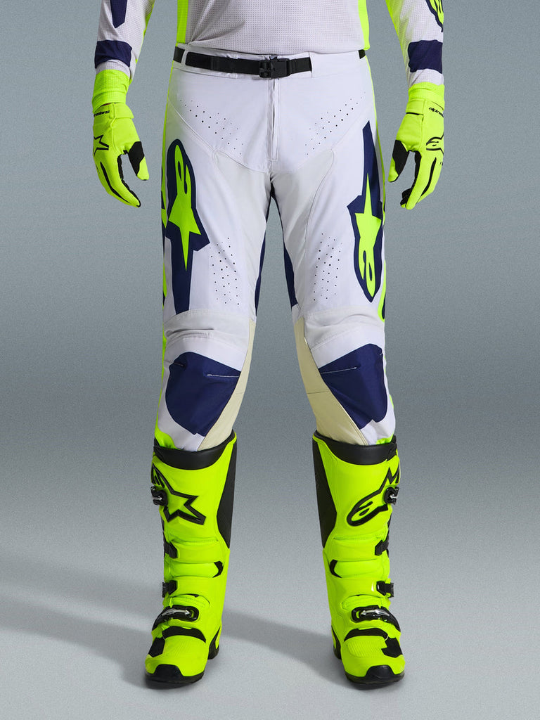 Alpinestars 2026 Racer Air Riway Pants - Light Green/Yellow Fluo/Blue - View 3 | Everest Motorcycles