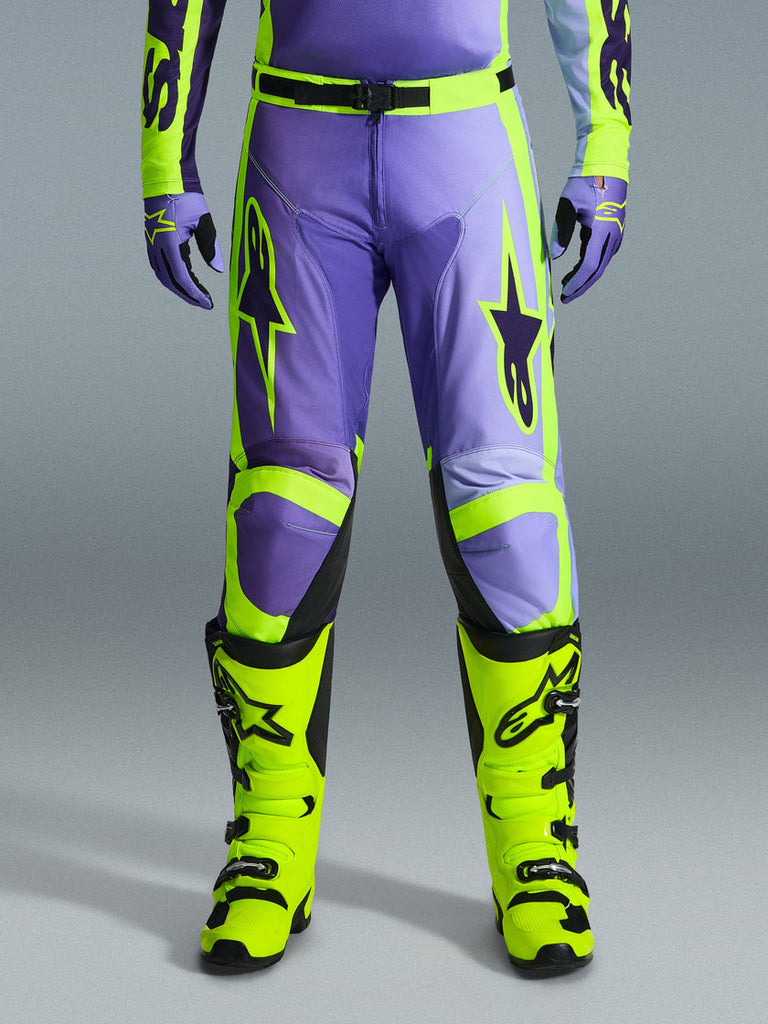 Alpinestars 2026 Racer Portl Pants - Purple/Yellow Fluro - View 3 | Everest Motorcycles
