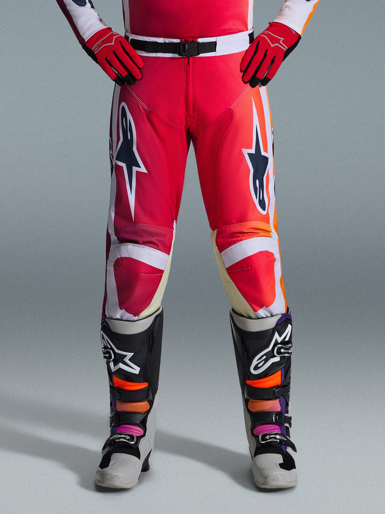 Alpinestars 2026 Racer Portl Pants - Red/Light Gray/Dark Gray - View 3 | Everest Motorcycles