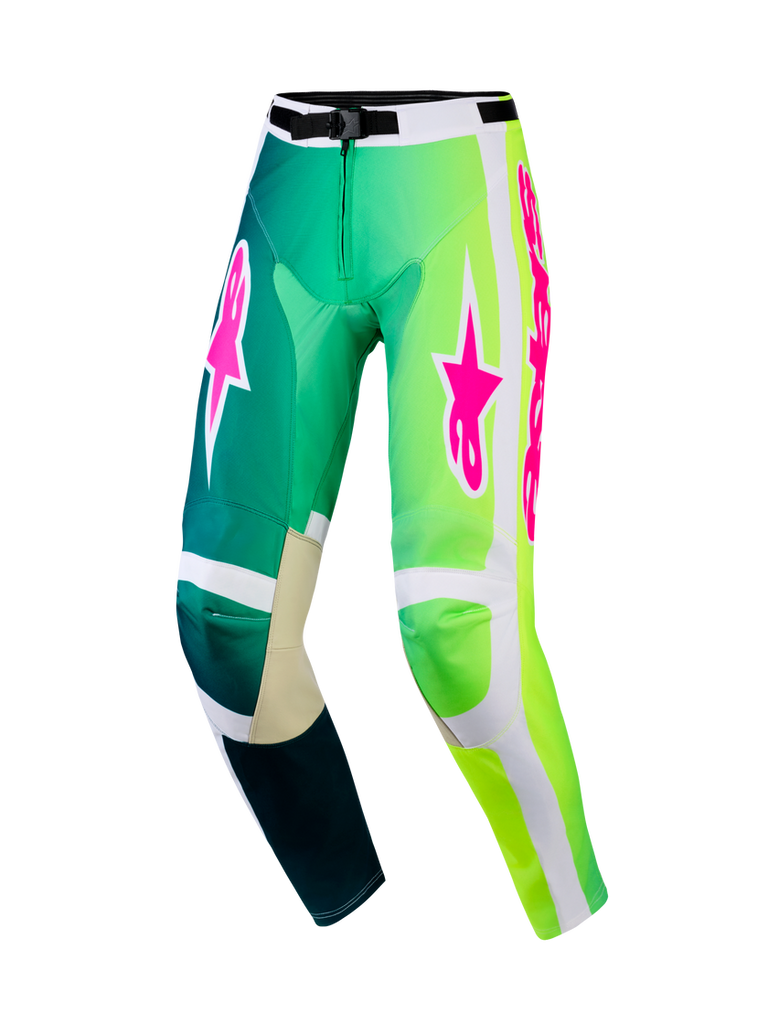 Alpinestars 2026 Racer Portl Pants - Green/White/Black - View 1 | Everest Motorcycles