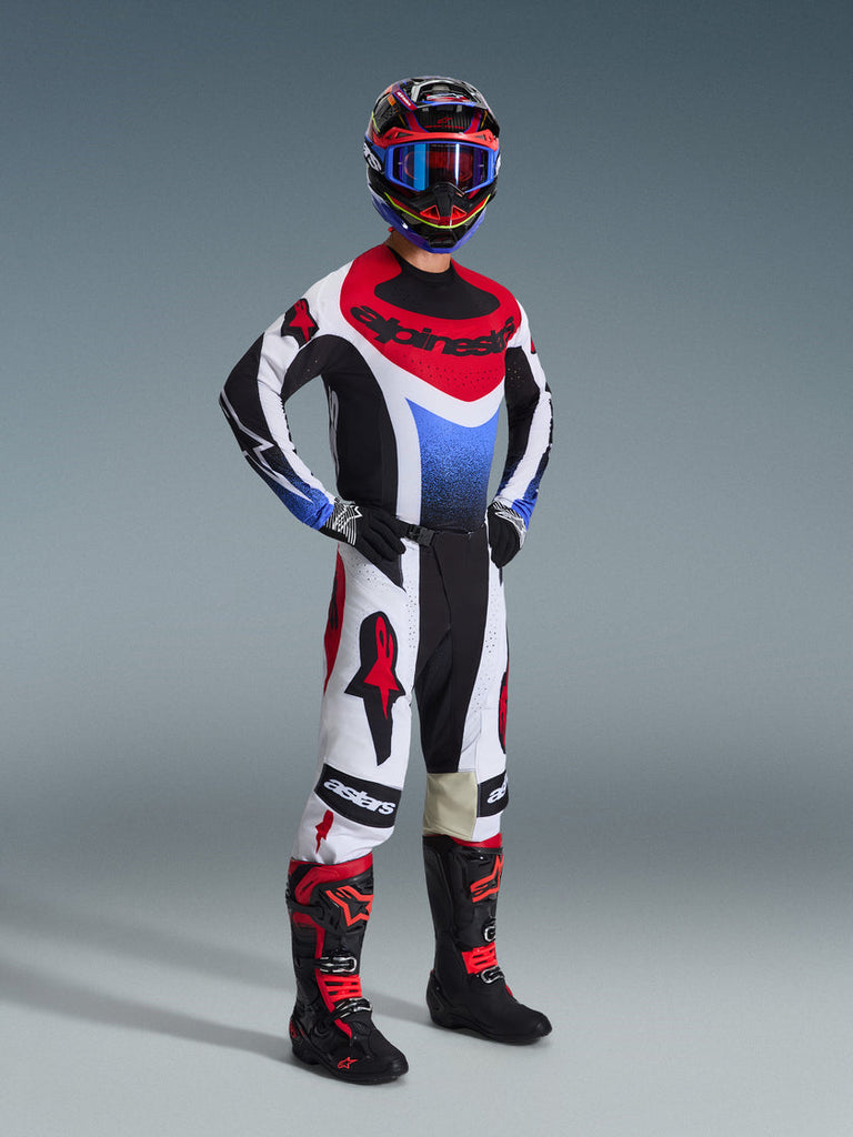 Alpinestars 2026 Techstar Knif Pants - Black/White/Red - View 7 | Everest Motorcycles
