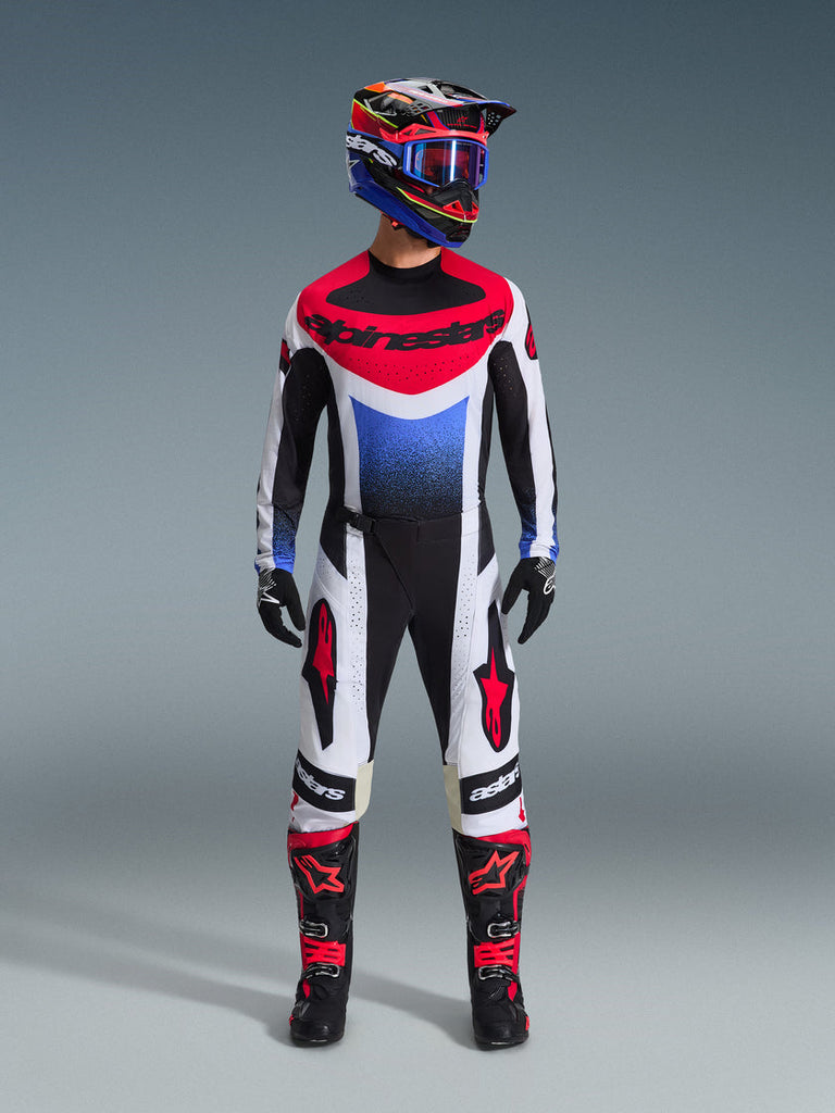Alpinestars 2026 Techstar Knif Pants - Black/White/Red - View 6 | Everest Motorcycles