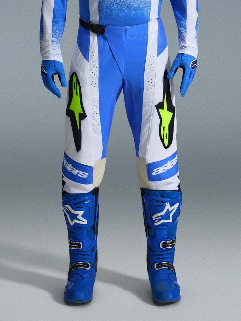 Alpinestars 2026 Techstar Knif Pants - Ucla Blue/Black/Yellow-Fluro - View 3 | Everest Motorcycles