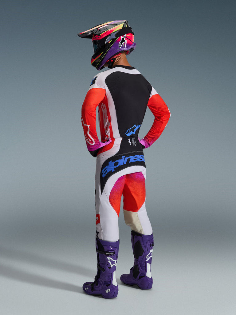 Alpinestars 2026 Techstar Knif Pants - Light Green/Orange Fluro/Black - View 6 | Everest Motorcycles