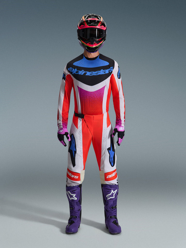 Alpinestars 2026 Techstar Knif Pants - Light Green/Orange Fluro/Black - View 5 | Everest Motorcycles