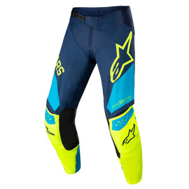 Alpinestars 2022 Techstar Factory Pants - Blue/Yellow/Fluro Blue - View 1 | Everest Motorcycles