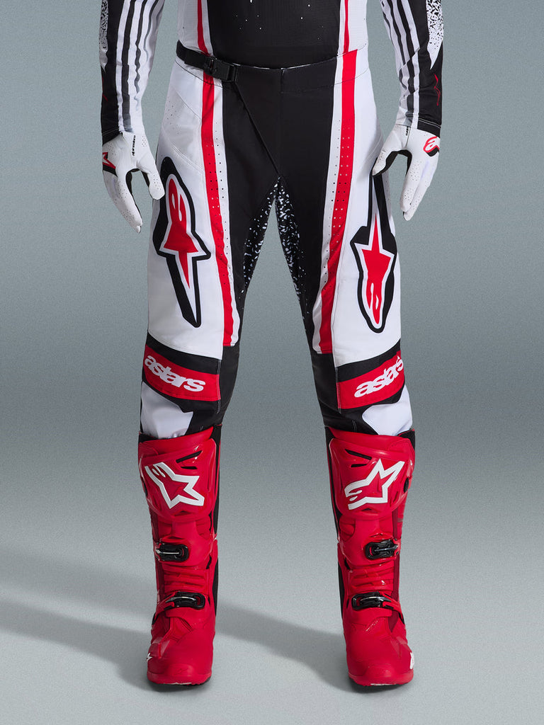 Alpinestars 2026 Techstar Nomur Pants - Black/White/Red - View 2 | Everest Motorcycles