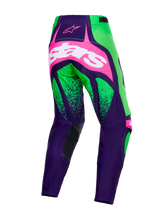 Load image into Gallery viewer, Alpinestars 2026 Techstar Nomur Pants - Deep-Purple/Green/Fluro Pink - View 2 | Everest Motorcycles