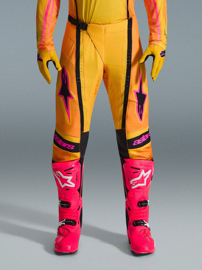 Alpinestars 2026 Techstar Nomur Pants - Orange/Yellow Pink - View 3 | Everest Motorcycles