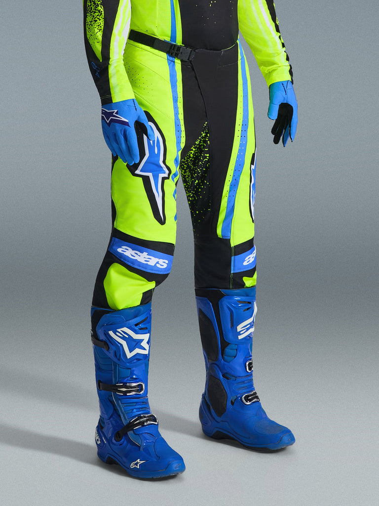 Alpinestars 2026 Techstar Nomur Pants - Dark-Navy/Fluro Yellow/ Ucla Blue - View 6 | Everest Motorcycles