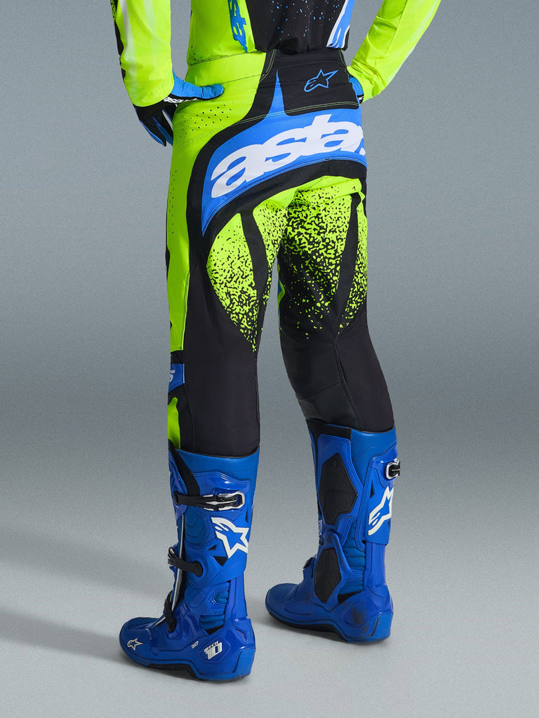 Alpinestars 2026 Techstar Nomur Pants - Dark-Navy/Fluro Yellow/ Ucla Blue - View 4 | Everest Motorcycles