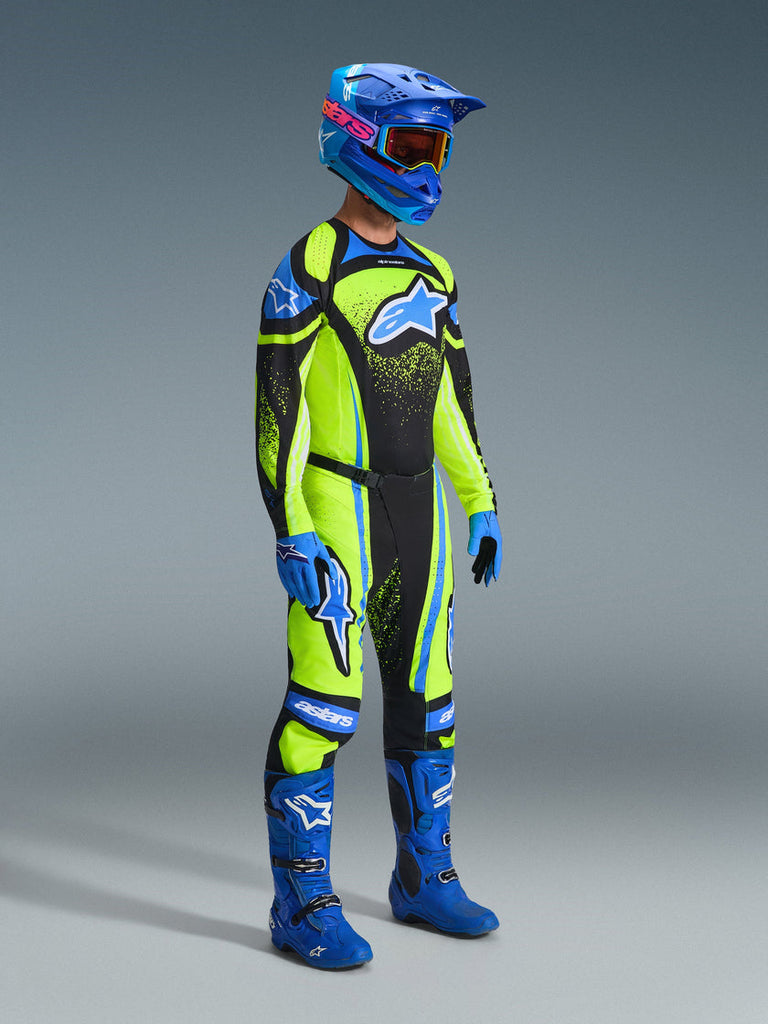 Alpinestars 2026 Techstar Nomur Pants - Dark-Navy/Fluro Yellow/ Ucla Blue - View 5 | Everest Motorcycles