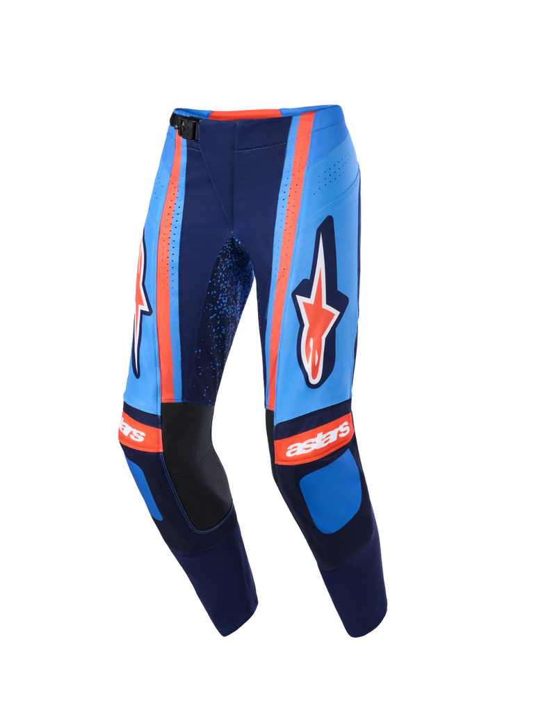 Alpinestars 2026 Techstar Nomur Pants - Dark Navy/Orange/Ucla Blue - View 1 | Everest Motorcycles