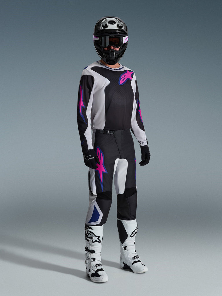 Alpinestars 2026 Fluid Grid Pants - Black/Light Gray/Purple - View 2 | Everest Motorcycles