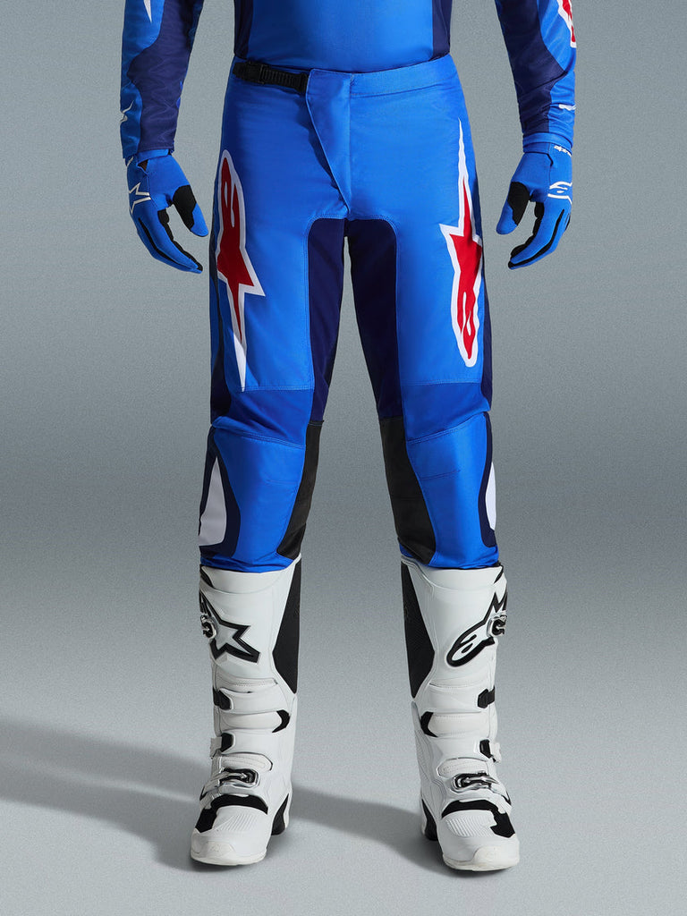 Alpinestars 2026 Fluid Grid Pants - Blue/Red - View 3 | Everest Motorcycles