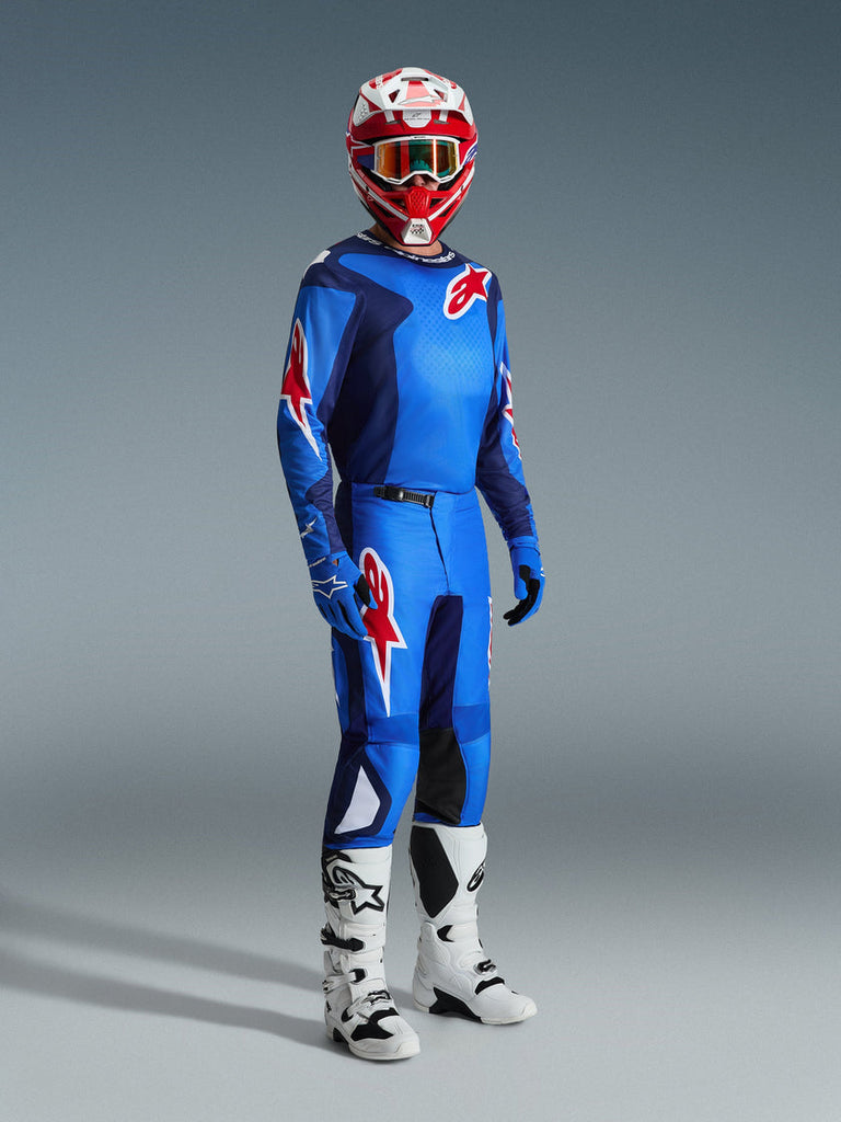 Alpinestars 2026 Fluid Grid Pants - Blue/Red - View 5 | Everest Motorcycles