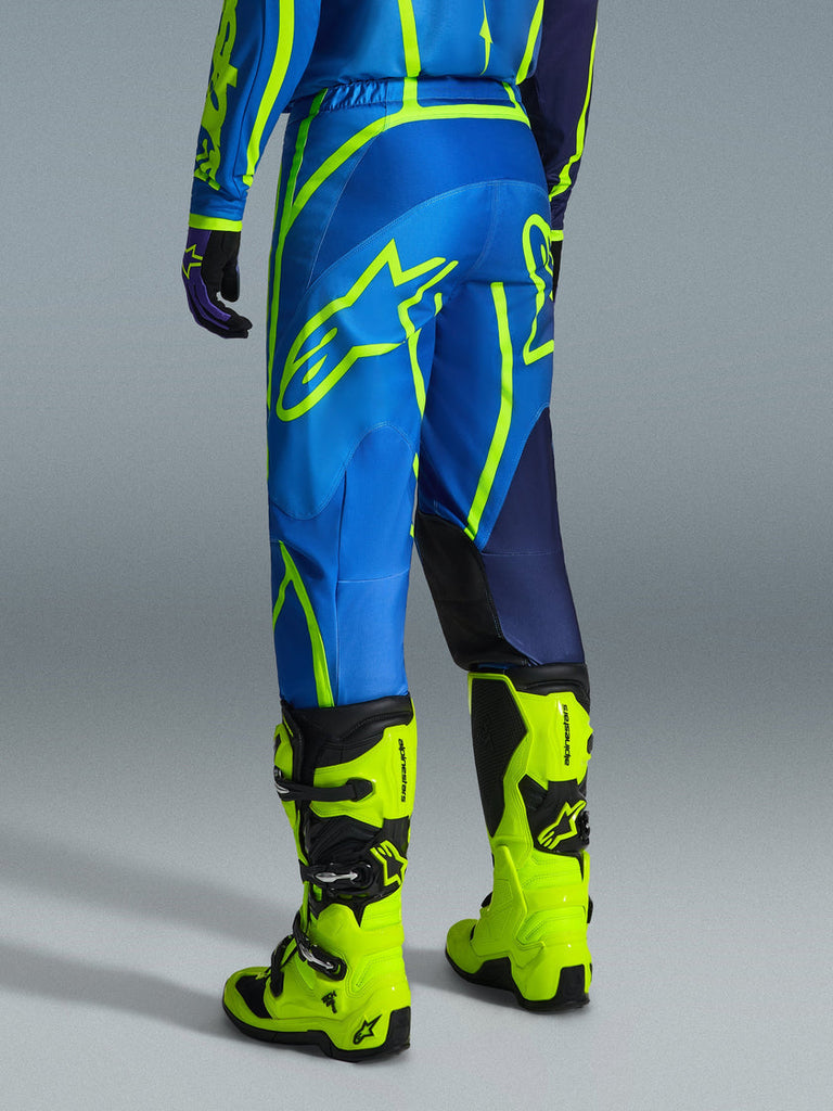 Alpinestars 2026 Fluid Apex Pants - Blue/Yellow Fluro - View 4 | Everest Motorcycles