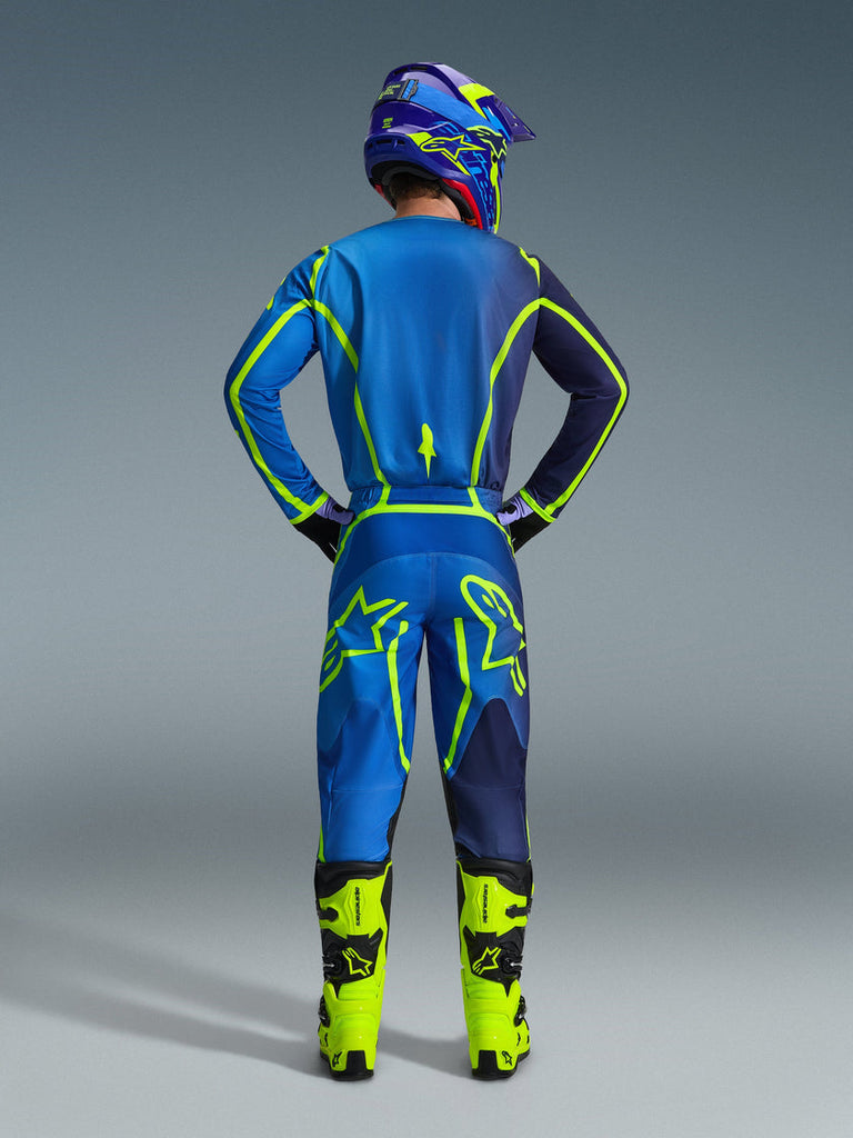 Alpinestars 2026 Fluid Apex Pants - Blue/Yellow Fluro - View 6 | Everest Motorcycles