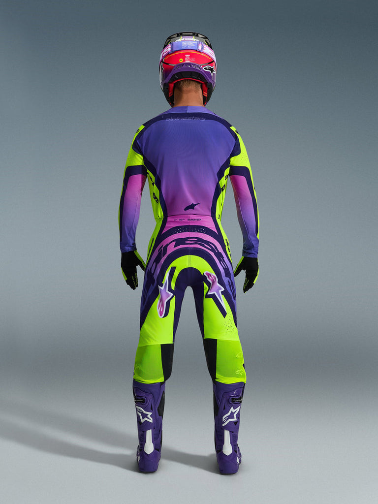 Alpinestars 2026 Supertech Vista Pants - Yellow/Purple/Black - View 6 | Everest Motorcycles