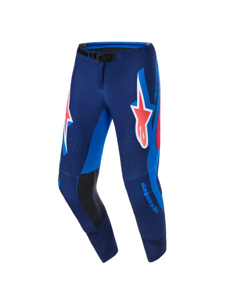 Alpinestars 2026 Supertech Vista Pants -Dark Navy/Hot Coral/Cobalt - View 1 | Everest Motorcycles