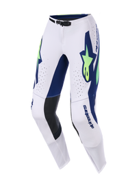 Alpinestars 2026 Supertech Vista Pants -Light Gray/Yellow Fluro/Blue - View 1 | Everest Motorcycles