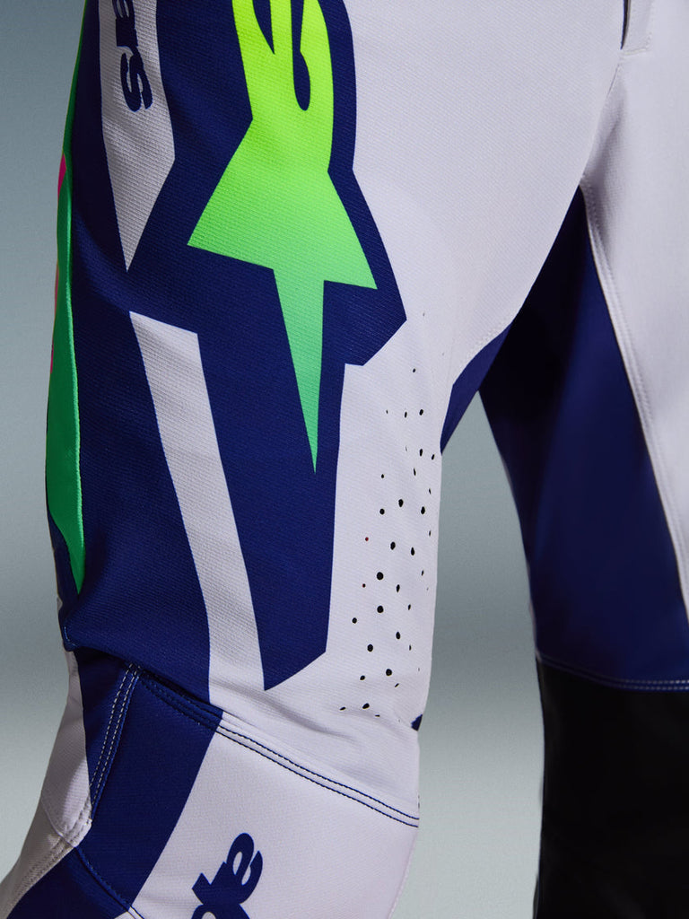 Alpinestars 2026 Supertech Vista Pants -Light Gray/Yellow Fluro/Blue - View 6 | Everest Motorcycles