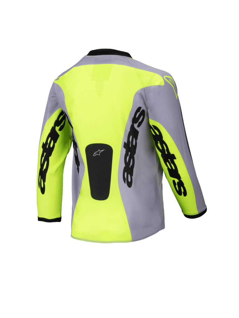 Alpinestars 2025 Kids Racer Veil Jersey - Gray Fluro Yellow