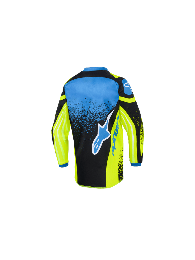 Alpinestars 2026 Kids Racer Nomur Jersey - Dark-Navy/Fluro-Yellow/Ucla Blue - View 2 | Everest Motorcycles