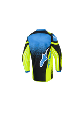 Load image into Gallery viewer, Alpinestars 2026 Kids Racer Nomur Jersey - Dark-Navy/Fluro-Yellow/Ucla Blue - View 2 | Everest Motorcycles