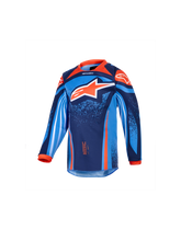 Load image into Gallery viewer, Alpinestars 2026 Kids Racer Nomur Jersey - Dark-Navy/Orange/Ucla Blue - View 1 | Everest Motorcycles