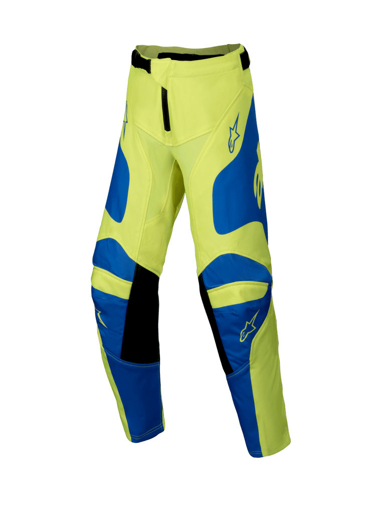 Alpinestars 2025 Youth Racer Veil Pants - Fluro Yellow Blue