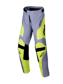 Alpinestars 2025 Youth Racer Veil Pants - Gray Fluro Yellow