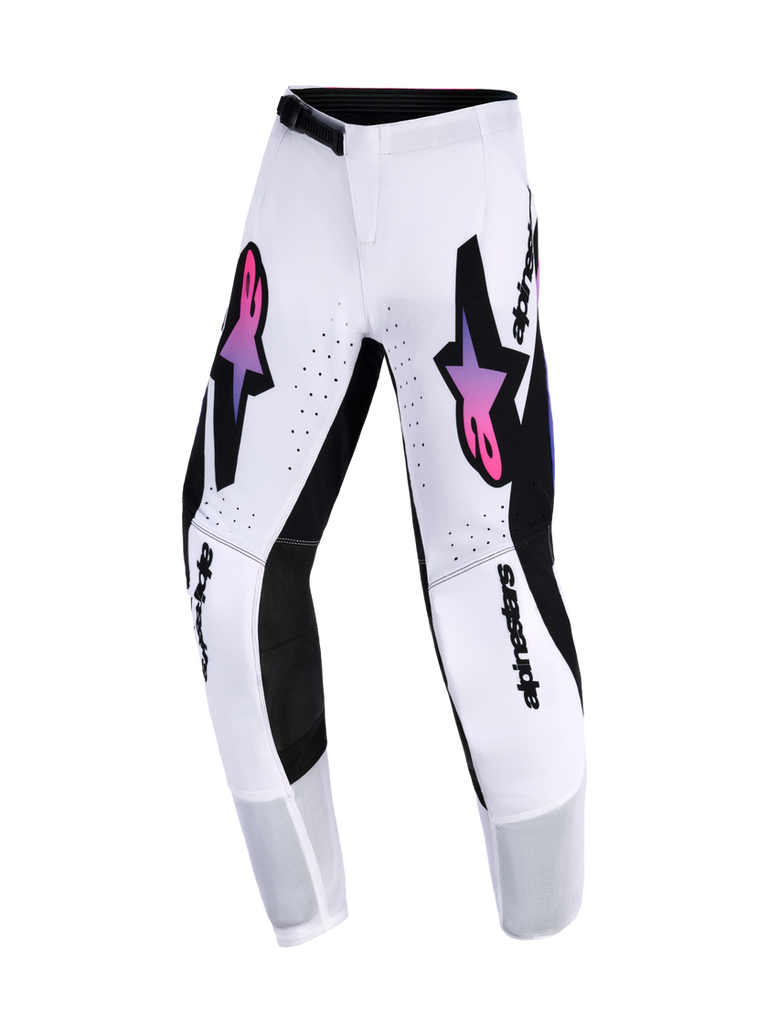 Alpinestars 2026 Youth Supertech Vista Pants - White/Purple/Black - View 1 | Everest Motorcycles