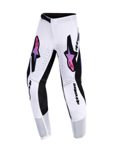 Load image into Gallery viewer, Alpinestars 2026 Youth Supertech Vista Pants - White/Purple/Black - View 1 | Everest Motorcycles