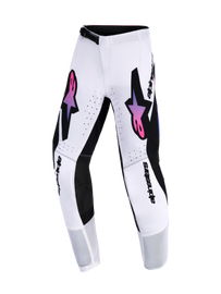 Alpinestars 2026 Youth Supertech Vista Pants - White/Purple/Black - View 1 | Everest Motorcycles