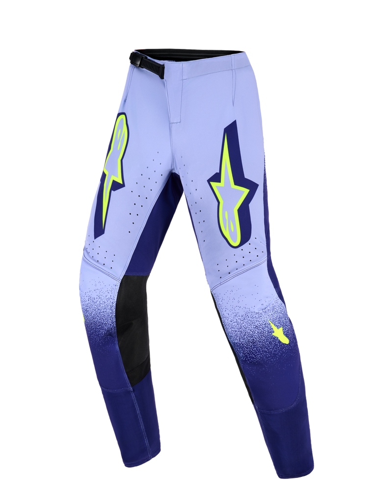 Alpinestars 2026 Youth Supertech Scenz Pants -Purple/Yellow Fluro - View 1 | Everest Motorcycles