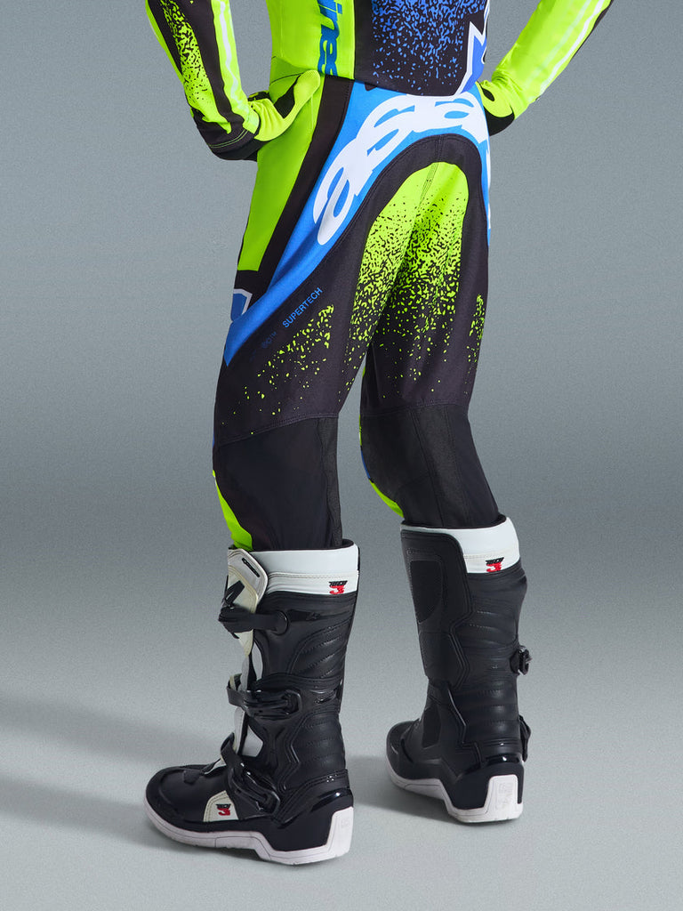 Alpinestars 2026 Youth Supertech Nomur Pants - Dark-Navy/Fluro-Yellow/Ucla Blue - View 5 | Everest Motorcycles